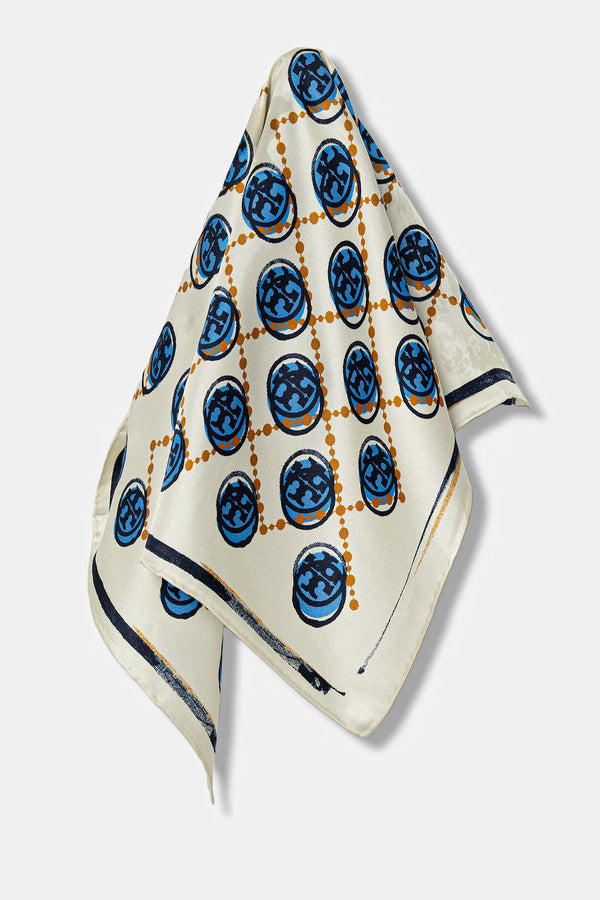 Stamped T Monogram Silk Scarf